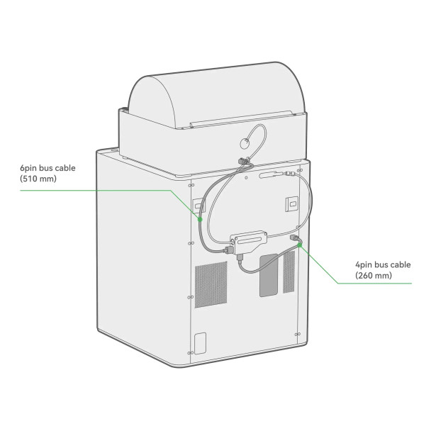 Bambu Lab 4-Pin Bus Cable For AMS to Hub|Buffer - 3D Printing Spare Parts