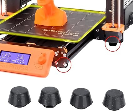 Silicone Feet for Prusa I3 MK3S or Aluminum Extrusion - Prusa 3D Printer Spare Parts