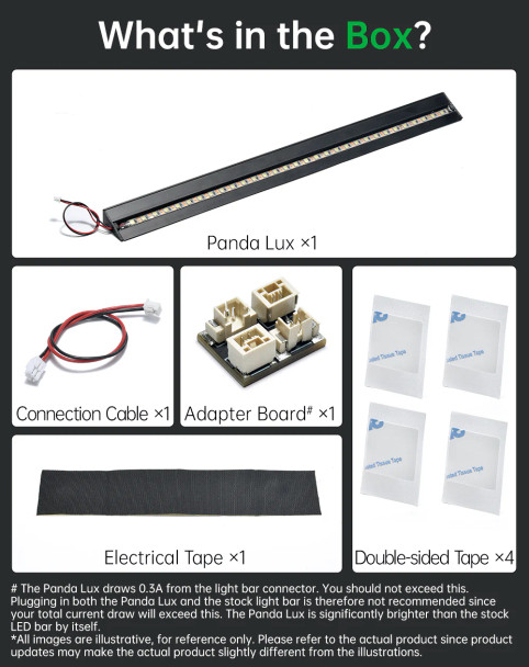 BigTreeTech Panda Lux LED Upgrade Kit for Bambu Lab P1/X1 - 3D Printer Spare Parts