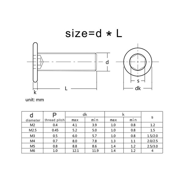 M3 Ultra Low Profile Socket Cap Screw - Alloy Steel - 3D Printer Fasteners