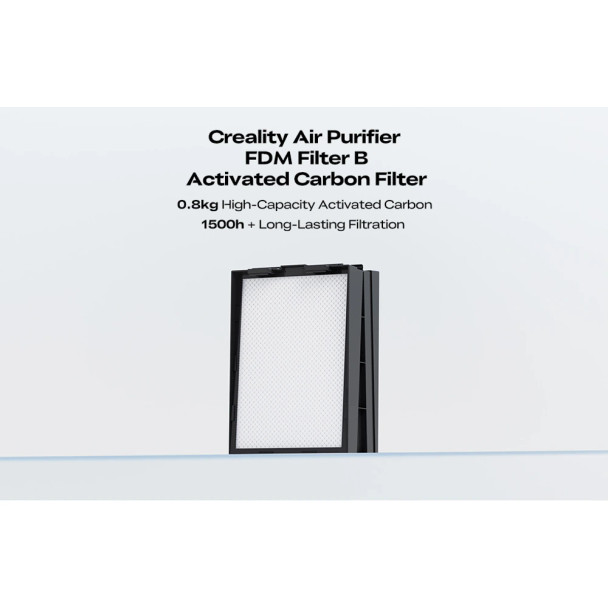 Creality Activated Carbon Filter B replacement for FDM Air Purifier with high-density activated carbon filtration for 3D printing odor control