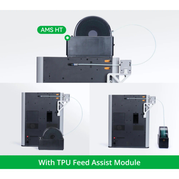 Bambu Lab TPU feed assist module extruder components control board PTFE tube kit for TPU filament feeding upgrade for X1 P1 H2 series printers