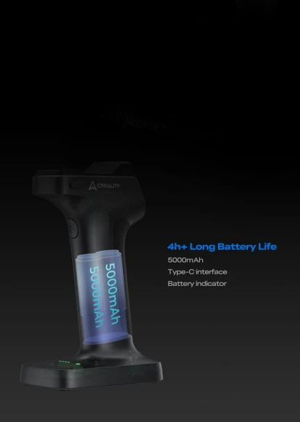 Creality Sermoon X1 3D scanner Scan Bridge with 5000mAh battery, USB-C charging and over four hours of battery life