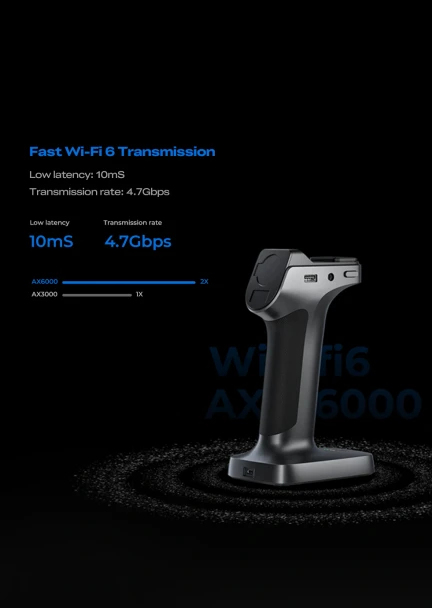 Creality Sermoon X1 3D scanner wireless Scan Bridge with Wi-Fi 6 transmission, 10 ms latency and 4.7 Gbps data rate