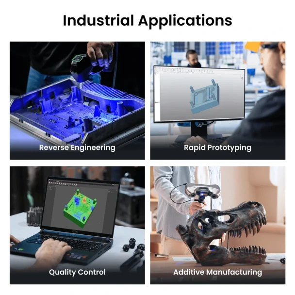 Revopoint MetroY industrial 3D scanning for reverse engineering rapid prototyping quality control and additive manufacturing