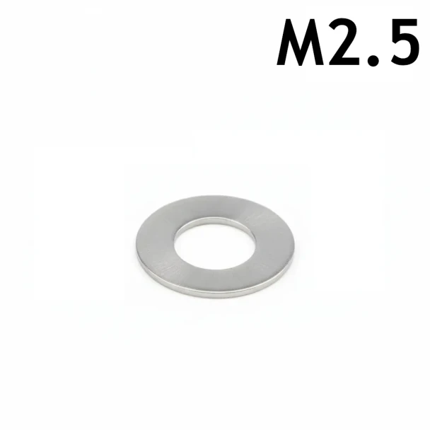 M2.5 Flat Washer - Stainless Steel - 3D Printing Canada