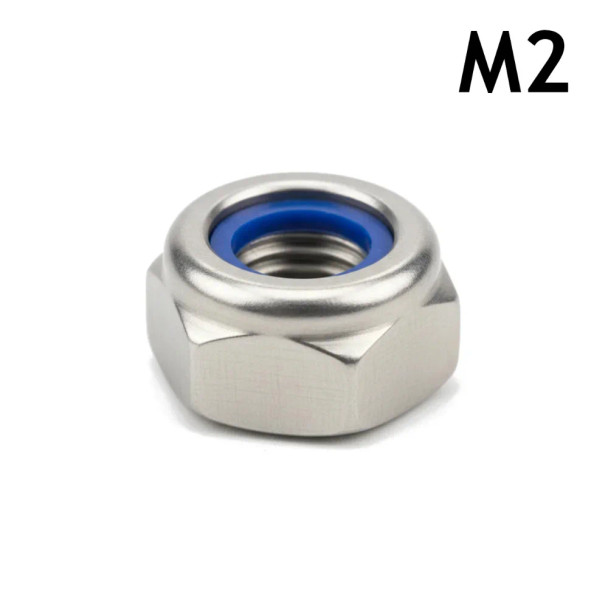 M2 Hex Nut - Nylon Stainless Steel - 3D Printing Canada