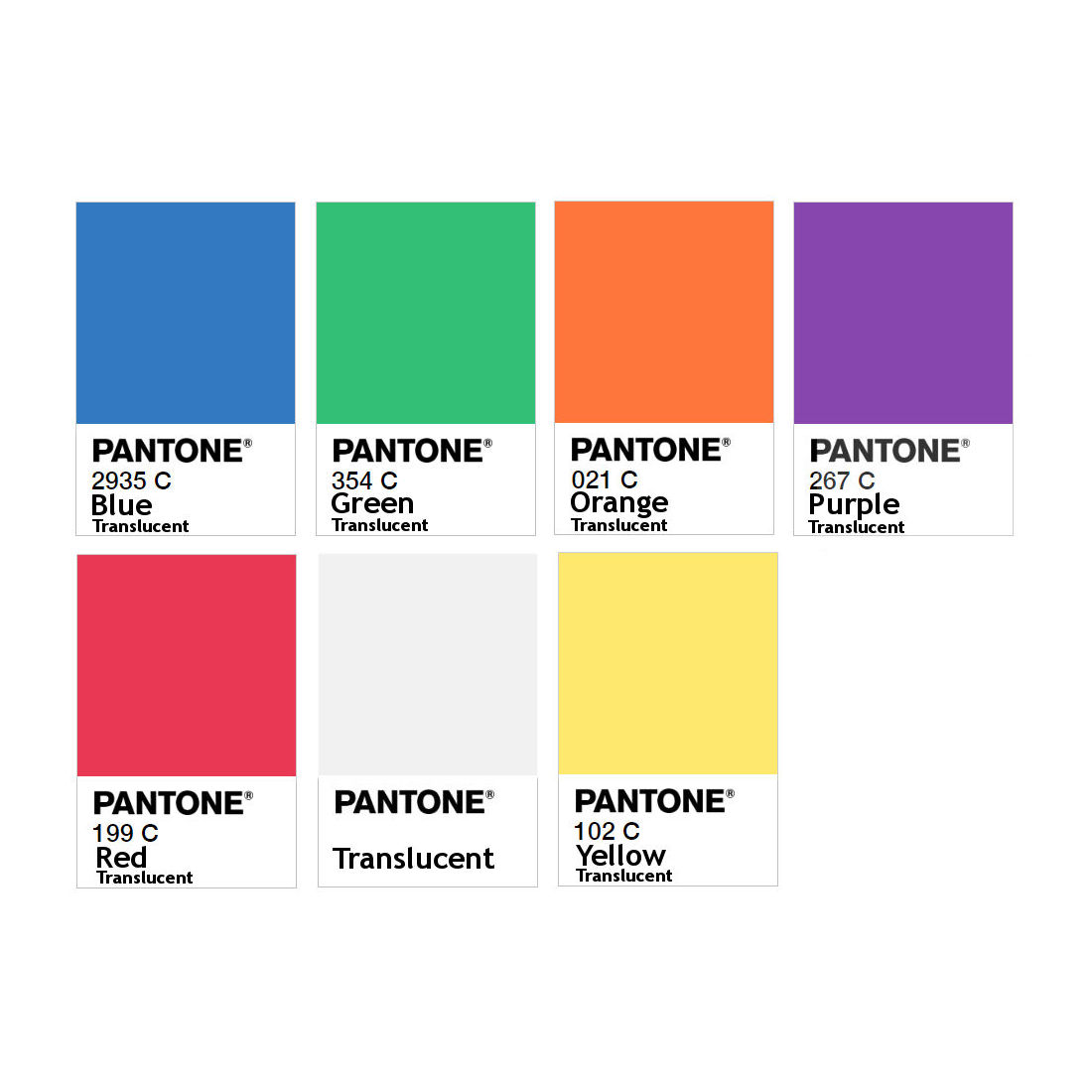 PETG Filament Pantone Translucent - 1.75mm 3D Printer Filament
