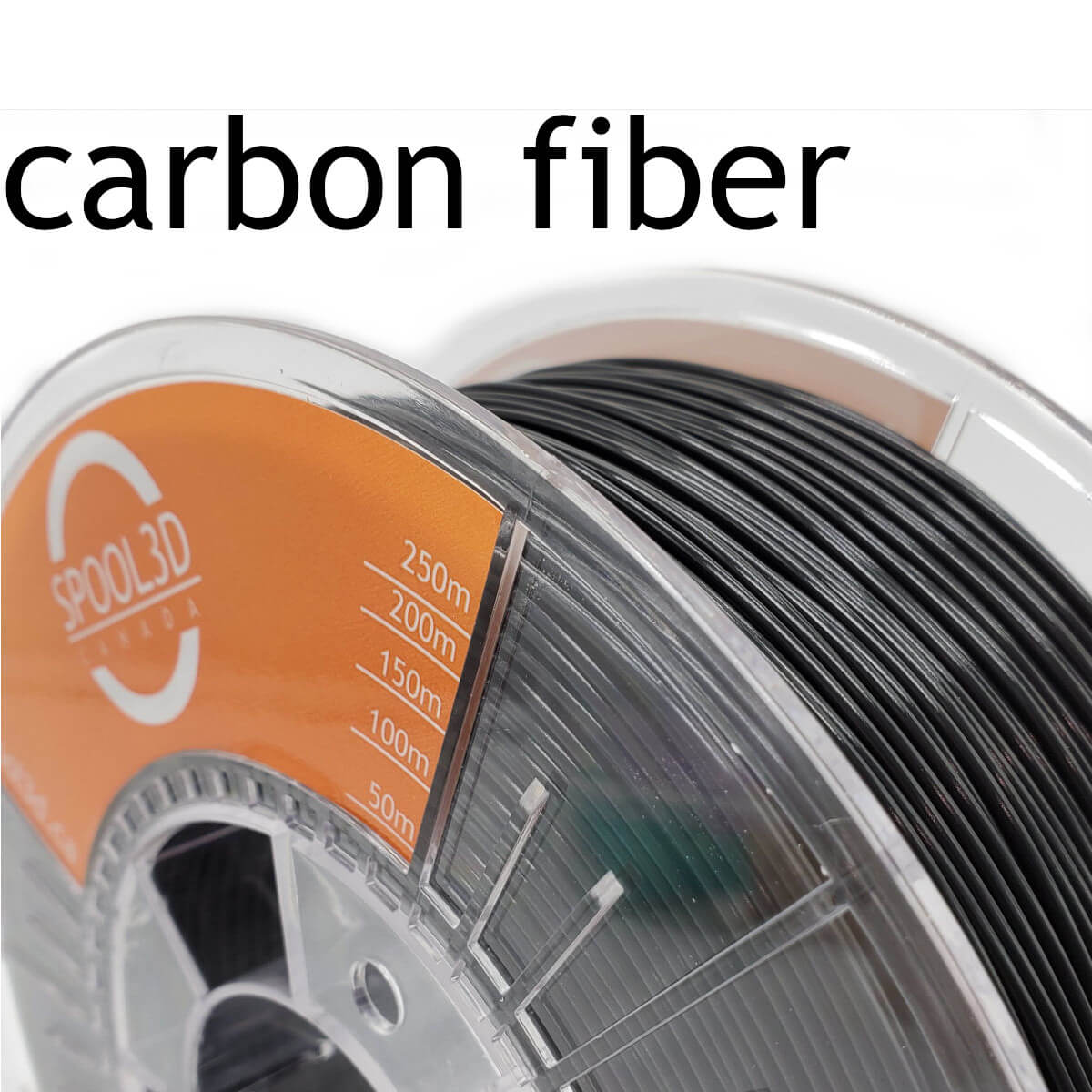 Nylon PA6 - Carbon Fiber - 1.75mm 3D Printer Filament