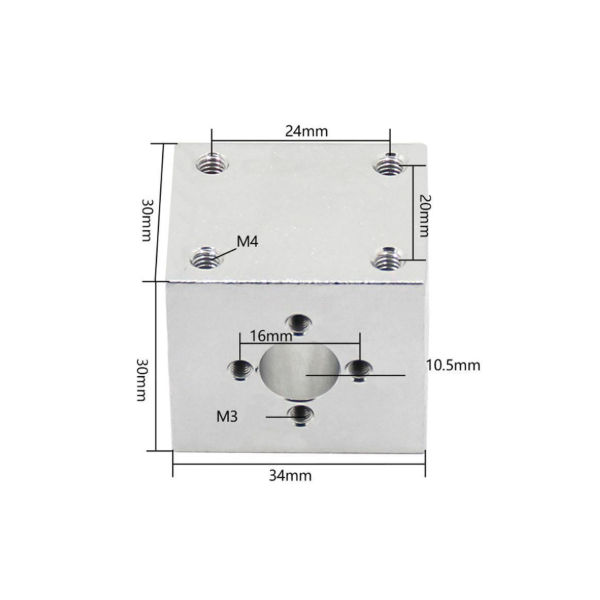 T8 Nut Converter Block for 8mm Lead Screw | SPOOL3D Canada