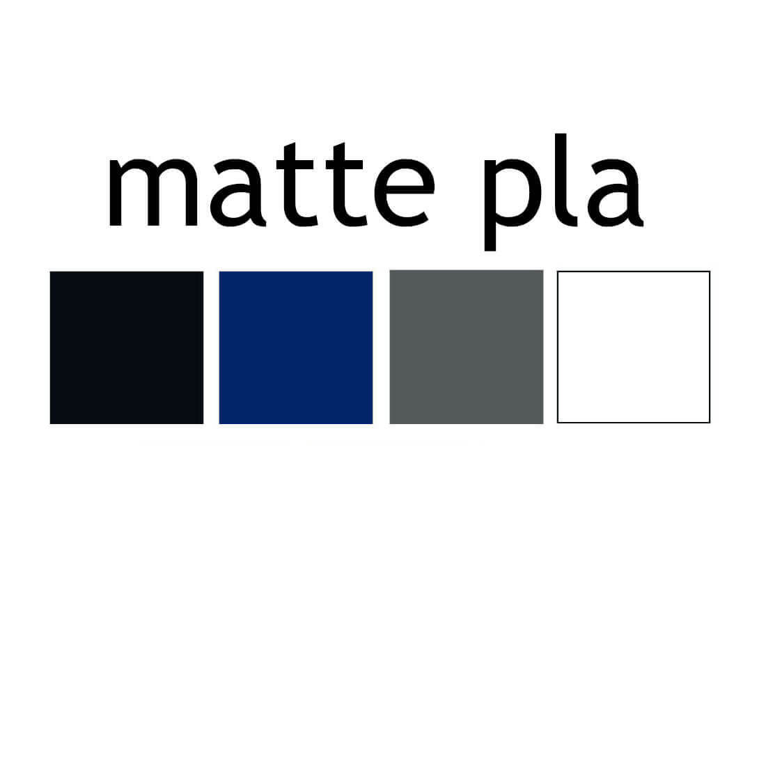 Matte PLA Colours - 1.75mm 3D Printer Filament