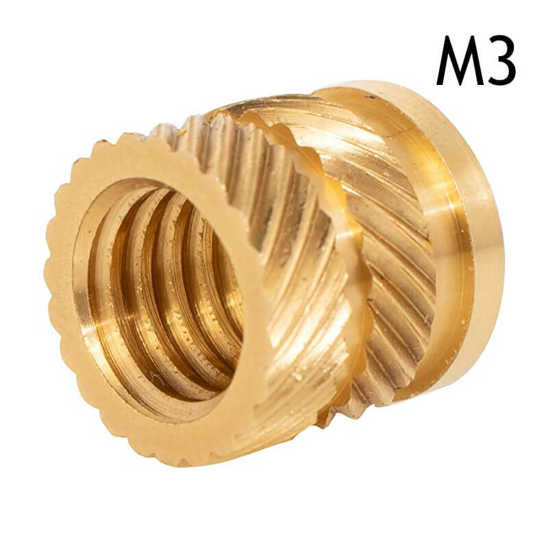 M3 x 3mm(L) x 5mm(OD) Knurled Threaded Insert Embedment Nuts 50 Pcs - M3 x  3mm(L) x 5mm(OD),50 pcs - Bed Bath & Beyond - 26402791