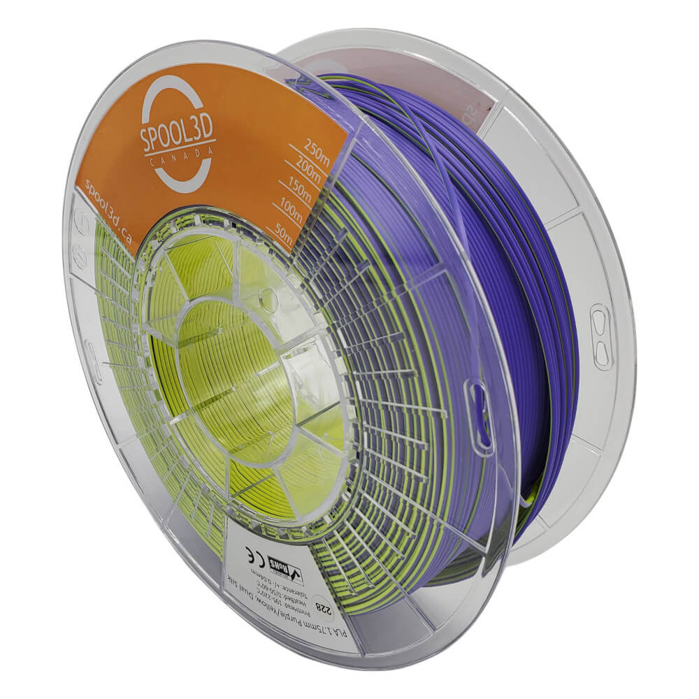 Spool3D PLA - Dual Colour Silk - 1.75mm 3D Printer Filament