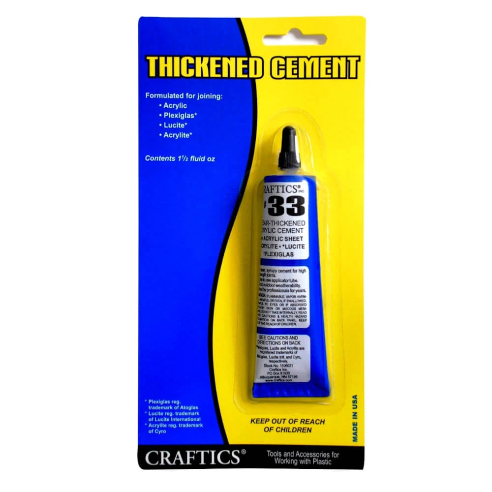 Craftics #33 Thick Acrylic Cement 1.5oz - 3D Printer Tools