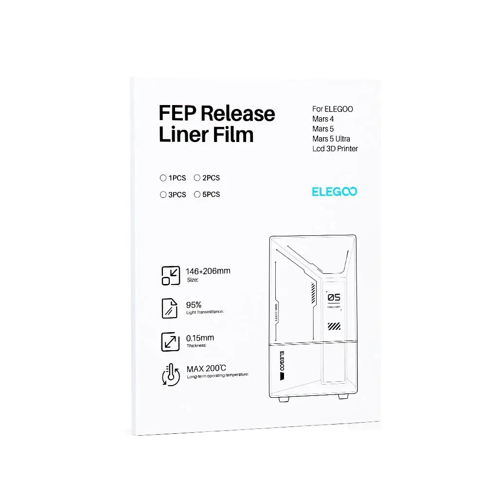 Elegoo Mars 5 Ultra Replacement FEP - Resin 3D Printer Spare Parts Canada