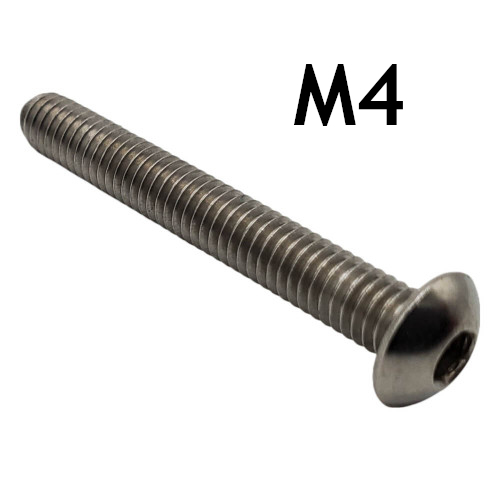M4 BUTTON Socket Head Cap - A2 Stainless Steel - 3D Printing Canada