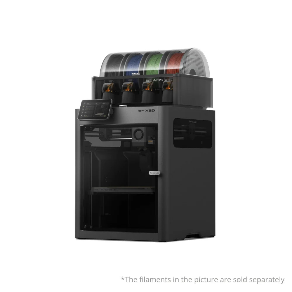 Bambu Lab X2D dual extruder 3D printer AMS Combo enclosed CoreXY system in Canada