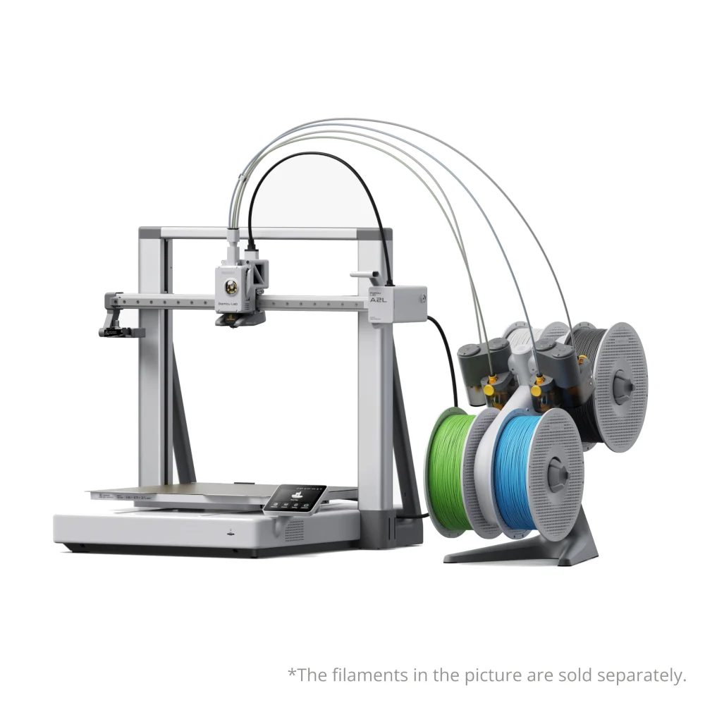 Bambu Lab A2L large format 3D printer with 330 x 320 x 325 mm build volume