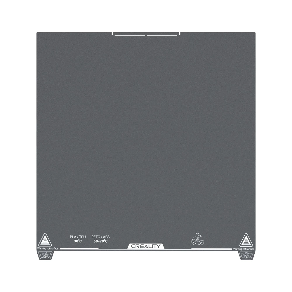 Creality K2 Plus low-temperature cold printing build plate measuring 370 × 370 mm