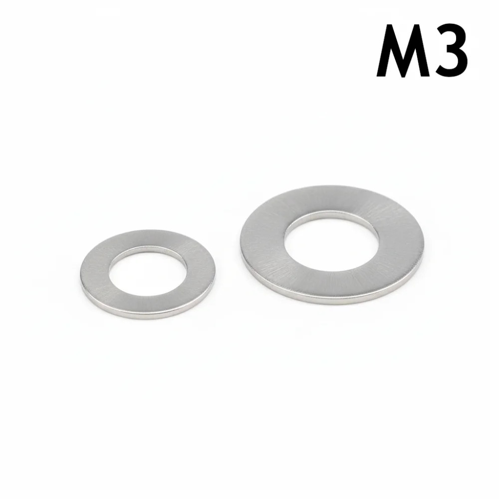 M3 Flat Washer - Stainless Steel - 3D Printer Fasteners