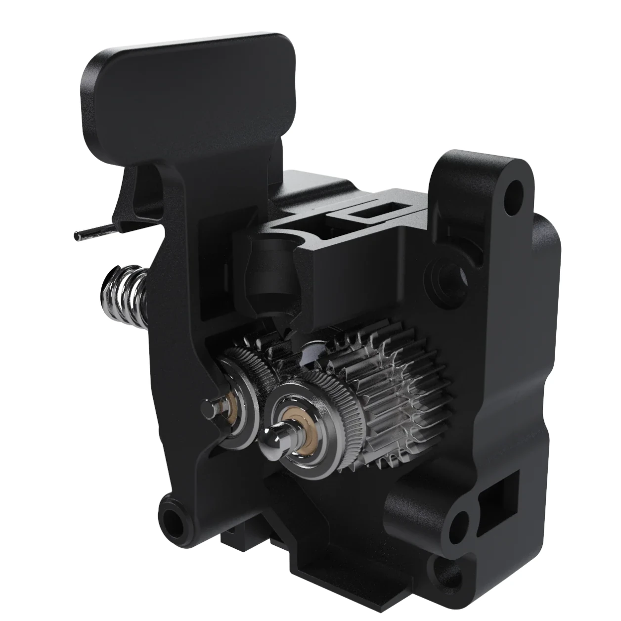E3D Roto Vitamins direct-drive extruder gearbox upgrade kit with dual-drive hobb gears and mounting components