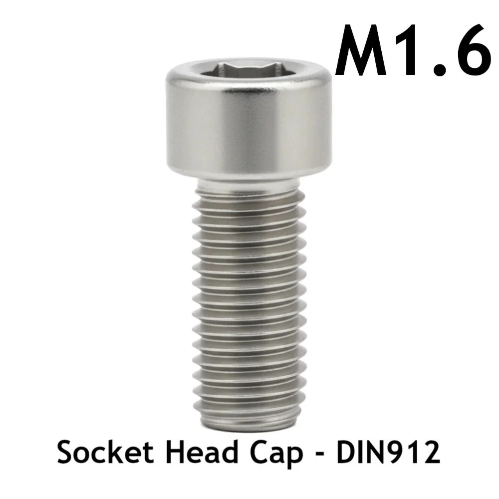 M1.6 Socket Head Cap - Stainless Steel - 3D Printer Spare Parts and Fasteners