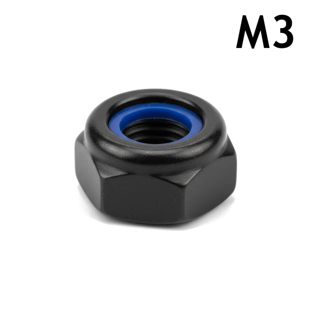 M3 Hex Nut - Nyloc Alloy Steel - 3D Printing Fasteners