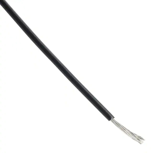 Hookup Wire - 18AWG Stranded Cloth Covered Black - By Foot - Canada