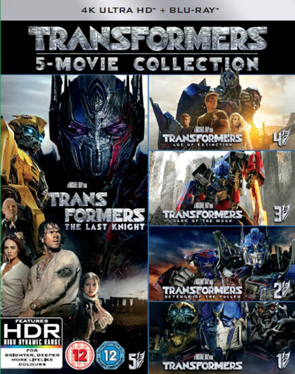 Transformers 5 movie Collection 2017 Blu ray 4K Ultra HD