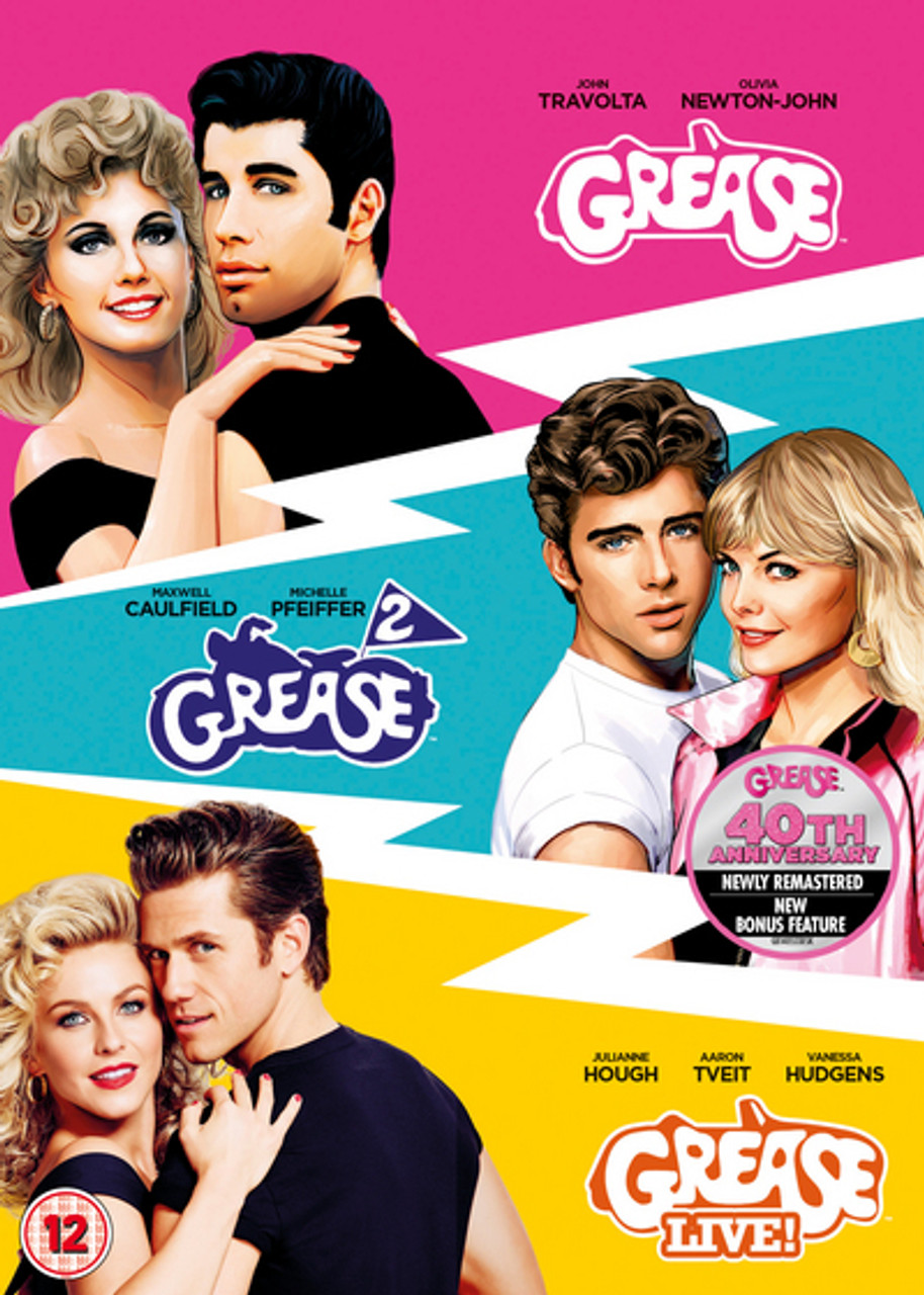 Grease/Grease 2/Grease Live! (2016) [DVD / Box Set] - Planet of  Entertainment