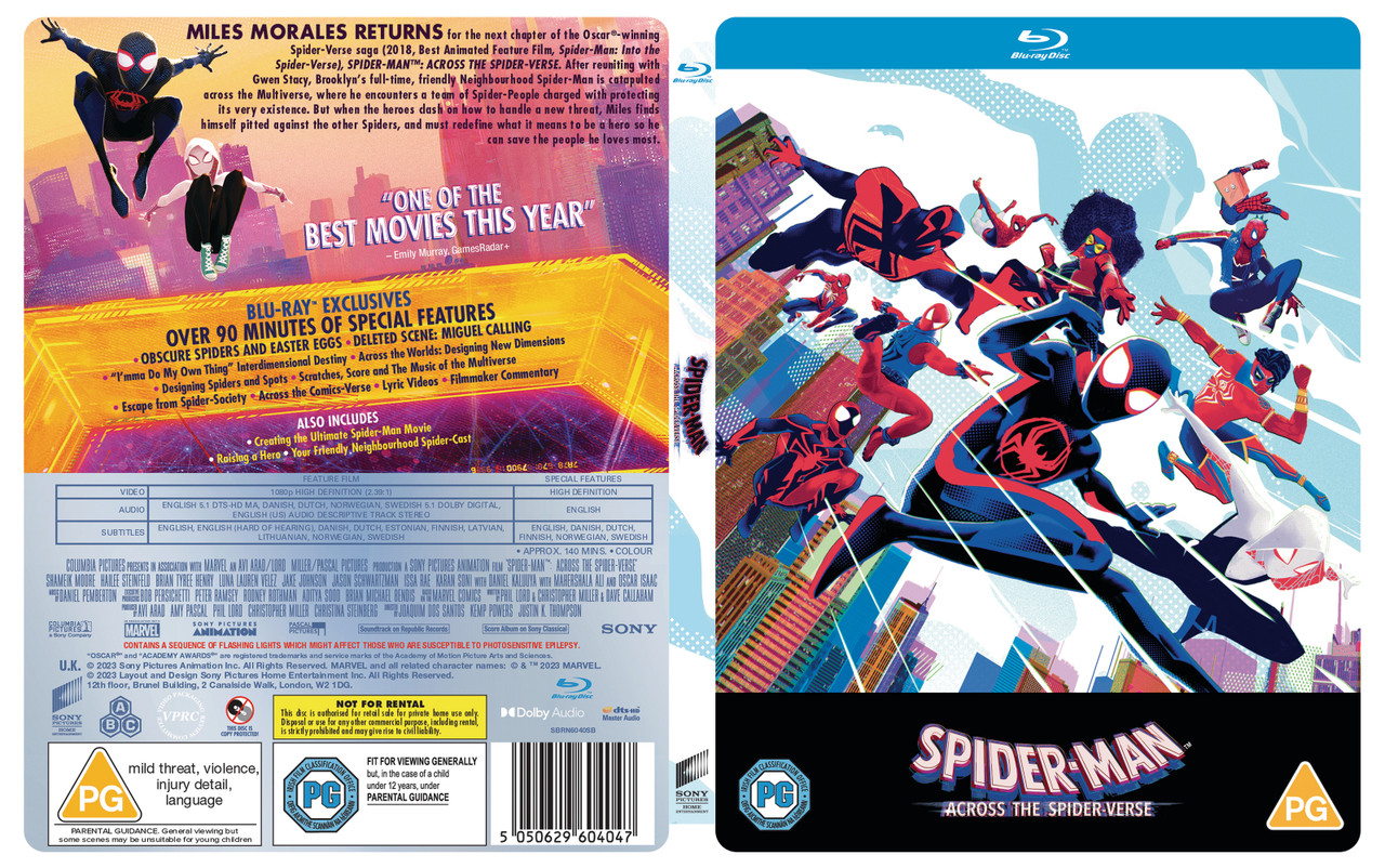 Spider-Man: Across the Spider-verse, Blu-ray, Free shipping over £20