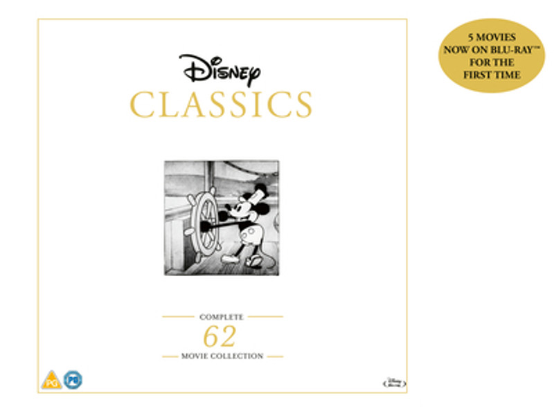Disney Classics: Complete 62 Movie Collection (2024) [Blu-ray / Box Set with Book]