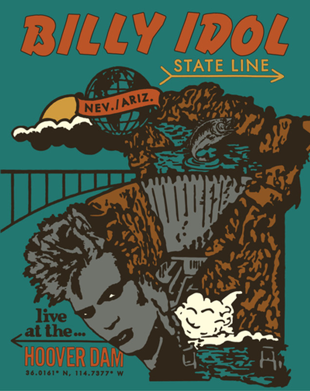 Billy Idol: State Line - Live at the Hoover Dam (2023) [Blu-ray / Normal]