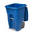 Toter 48 Gal. Trash Can Blue with Quiet Wheels and Lid