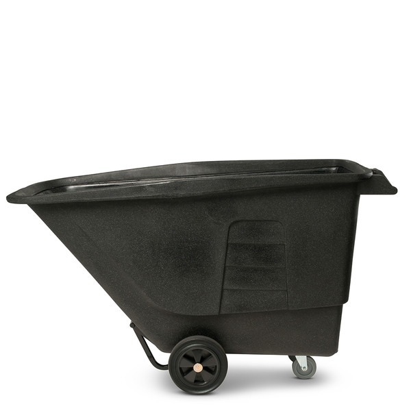 Toter 1 Cubic Yard 825 lbs. Capacity Utility Duty Tilt Truck - Blackstone