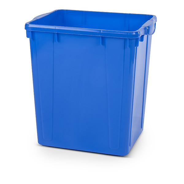 22 Gallon Blue Rectangular Recycling Bin