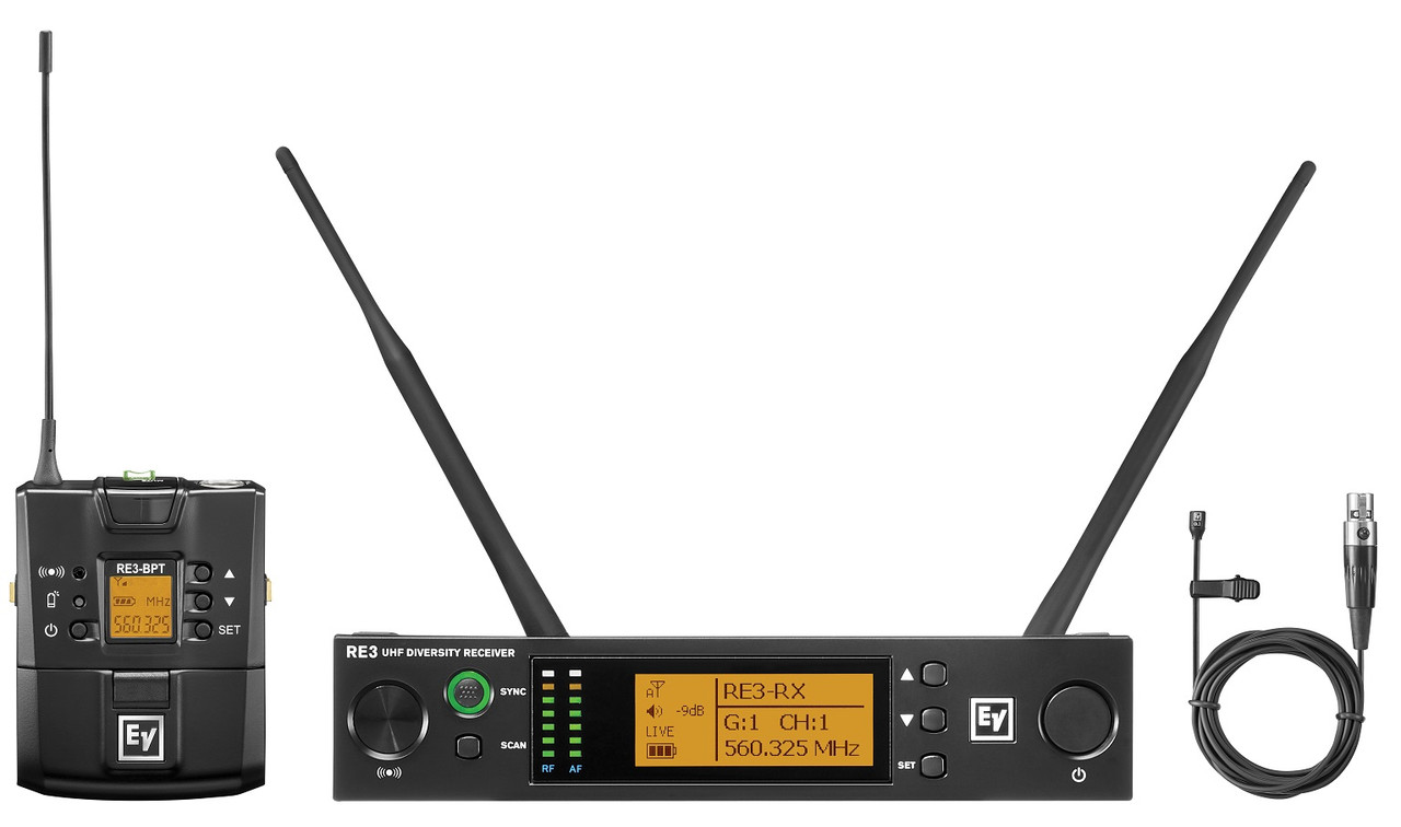 AMAZING WIRELESS Microphone System: Electro-Voice RE3 UHF Wireless