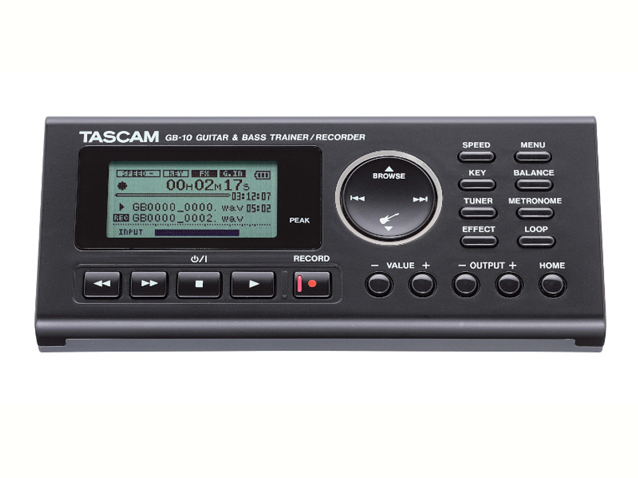 TASCAM GB-10 Guitar/Bass Trainer - Recorder - Sound Productions