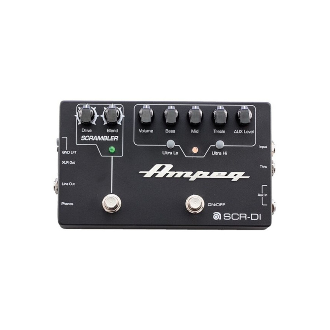 Ampeg SCR-DI Bass Preamp Pedal with Scrambler Overdrive