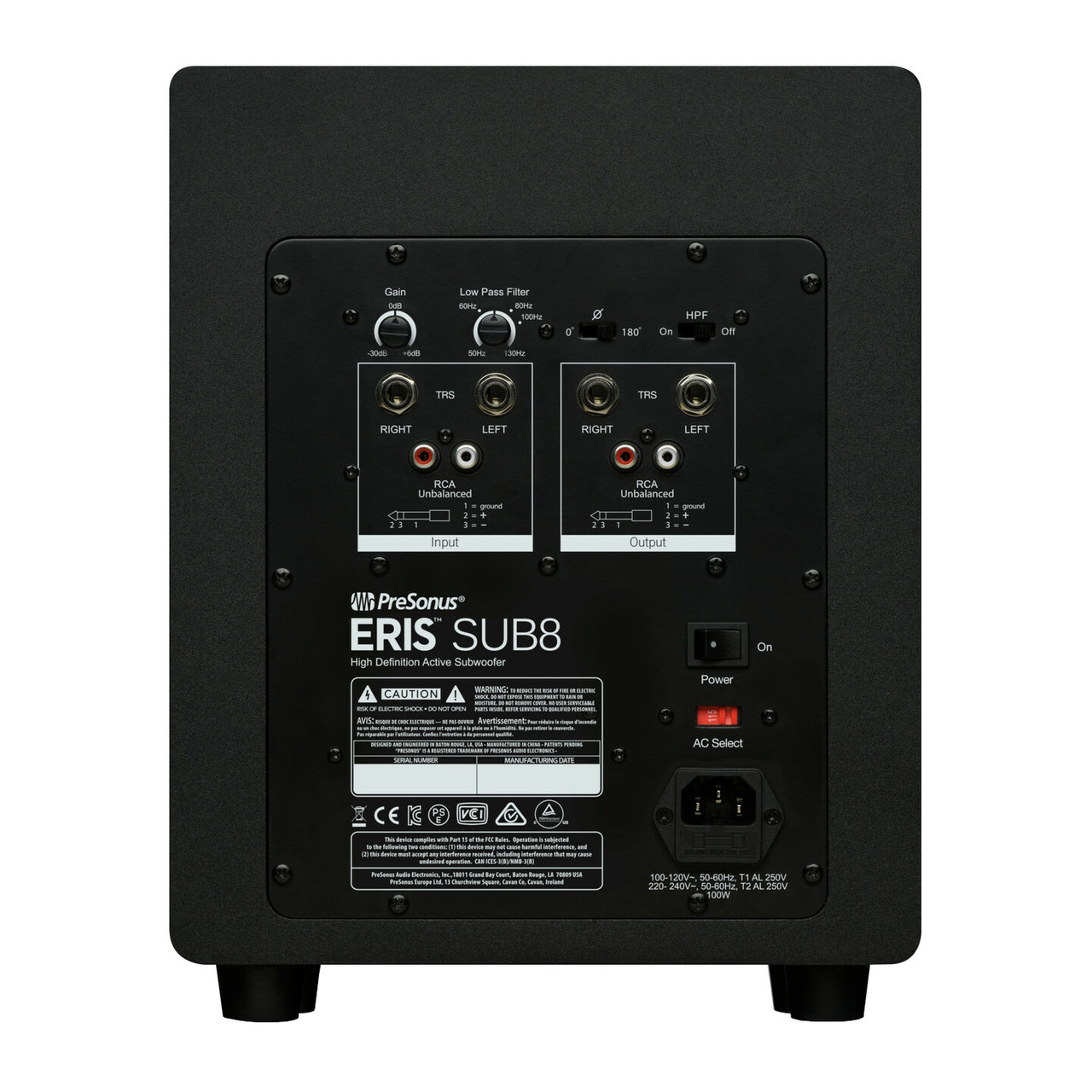 DISCONTINUED] PreSonus Eris Sub8 Compact Studio Subwoofer - Sound