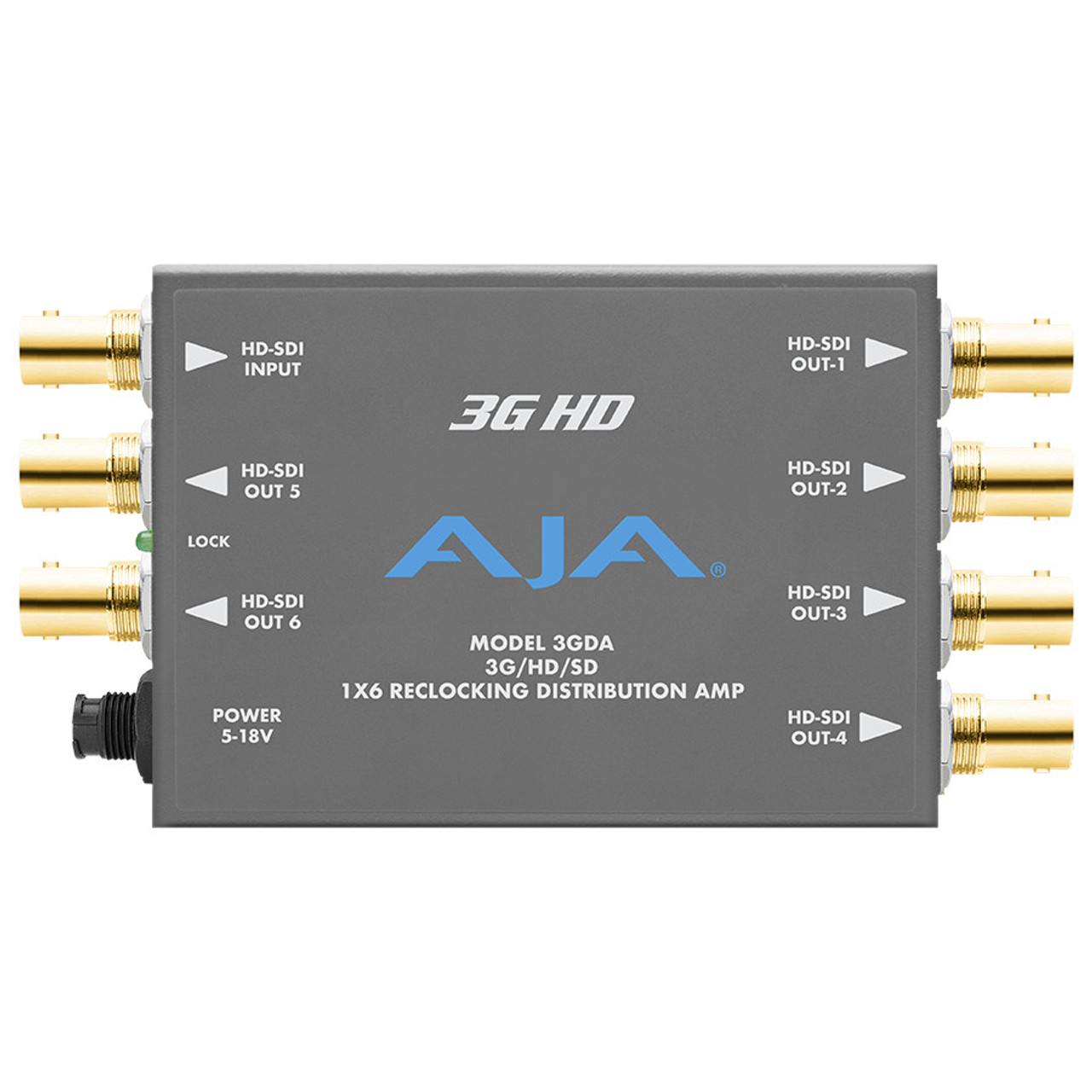 AJA 3GDA 1x6 3G/HD/SD Reclocking Distribution Amplifier - Sound