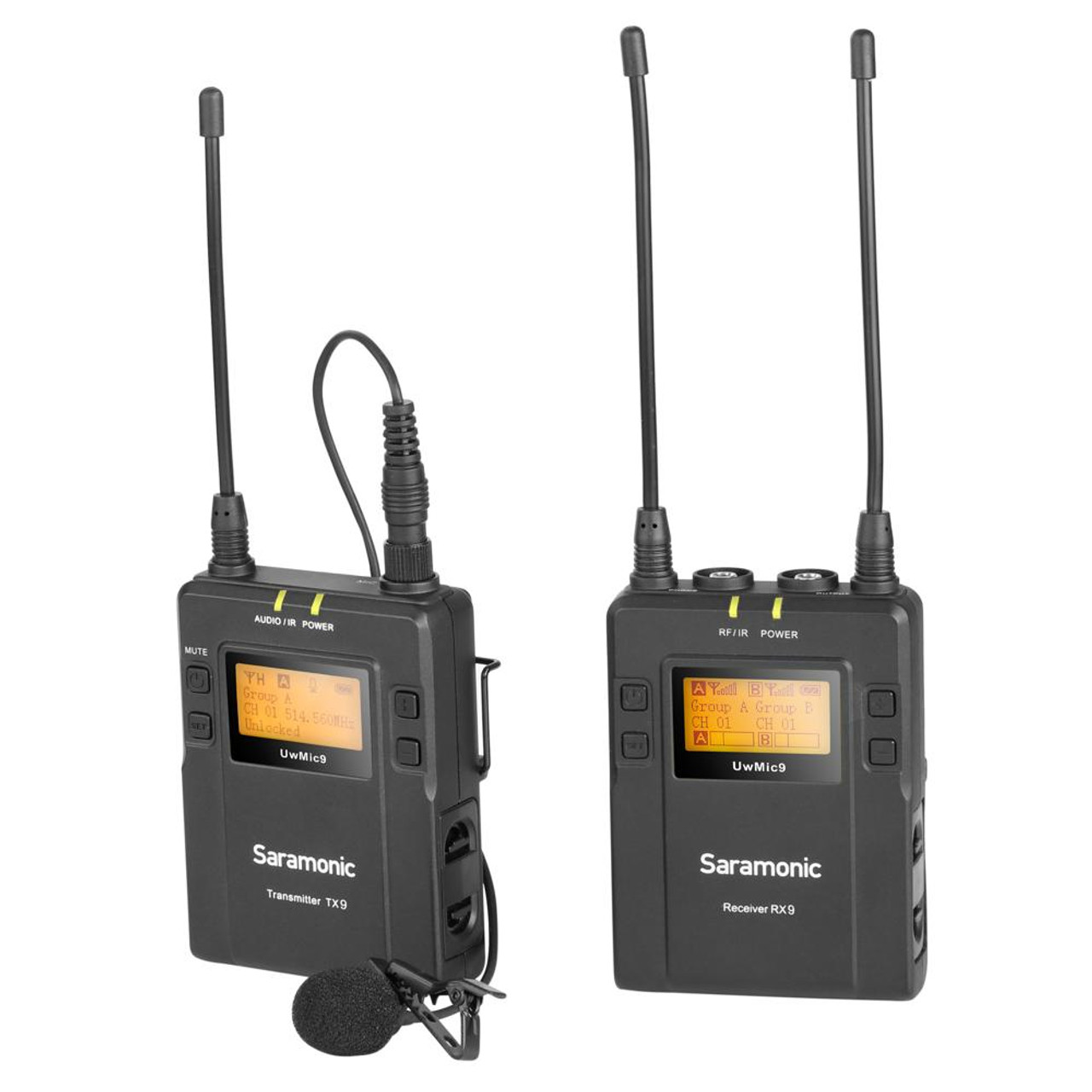 Saramonic UWMic9 RX9+TX9 UHF Wireless Lavalier Microphone System