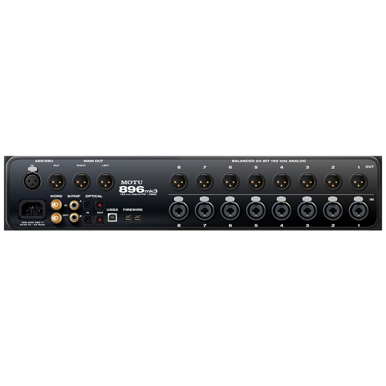 MOTU 896mk3 Hybrid 192 kHz FireWire Audio Interface - Sound