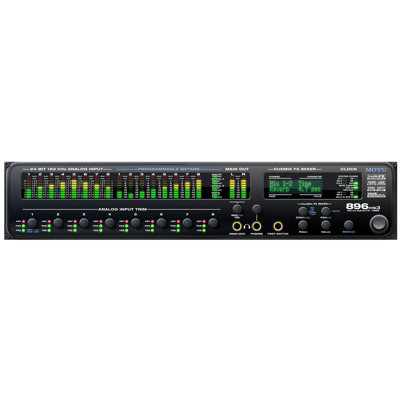 MOTU 896mk3 Hybrid 192 kHz FireWire Audio Interface - Sound 