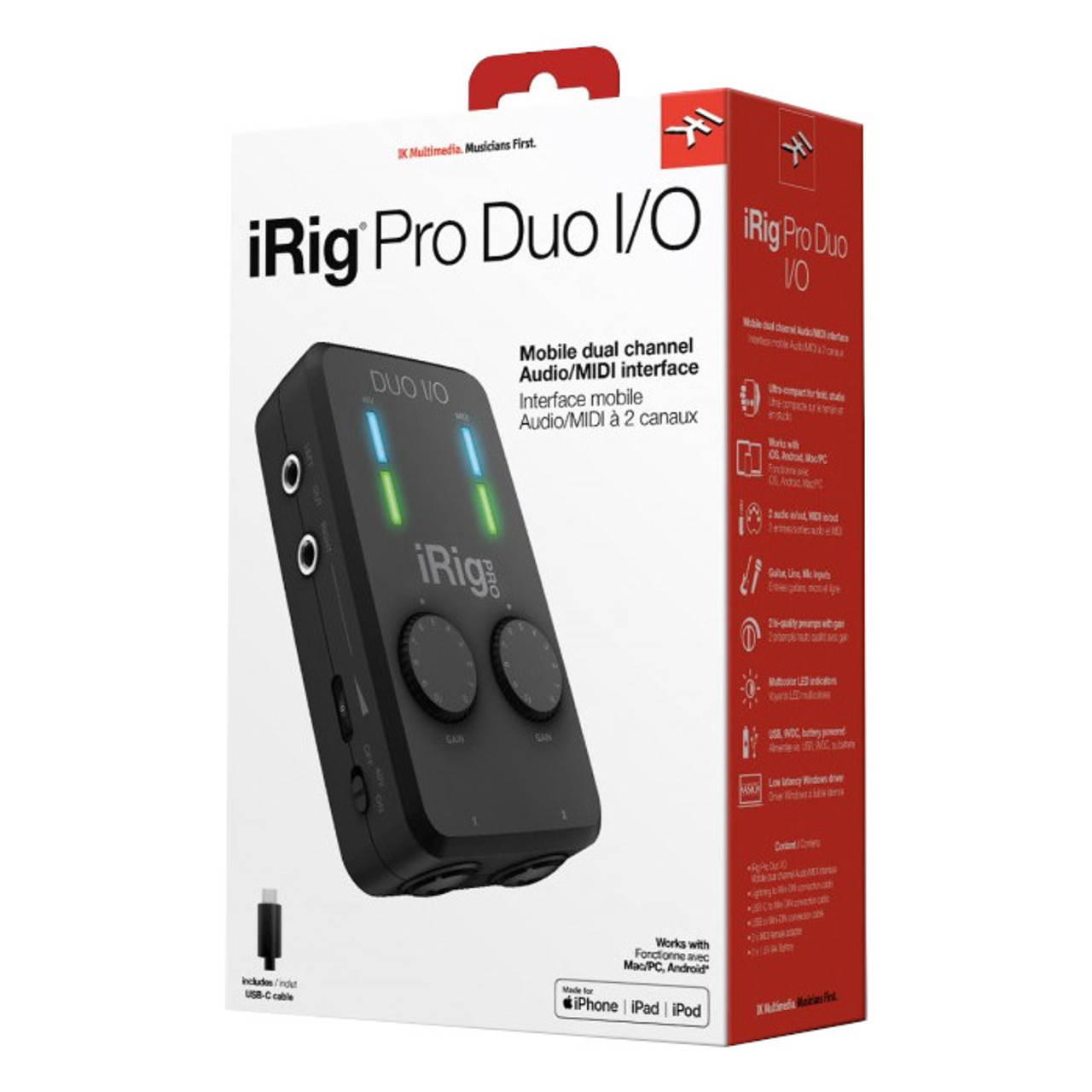 IK Multimedia iRig Pro Duo I/O Interface - Sound Productions