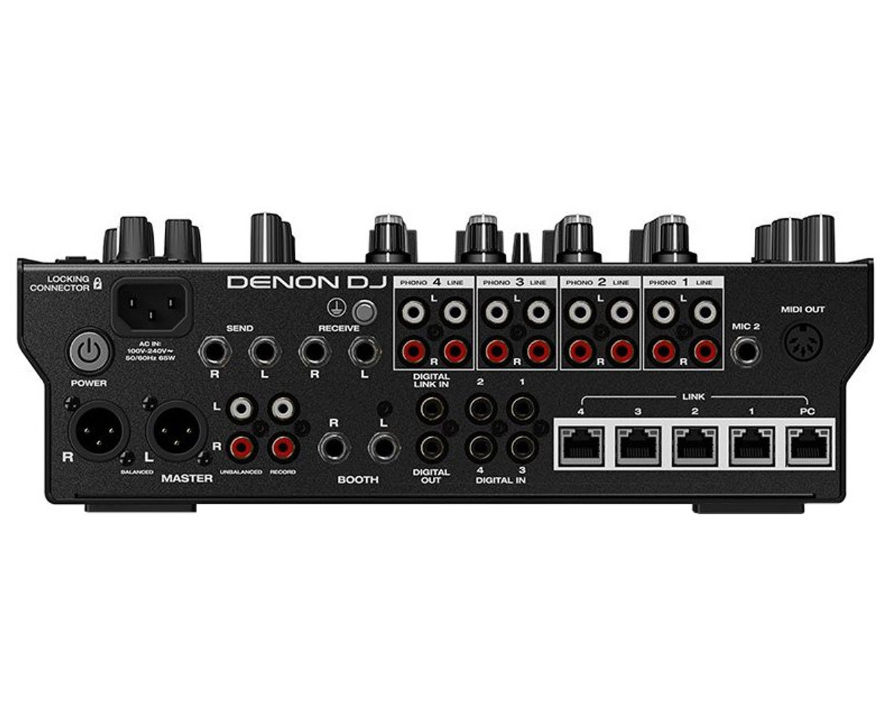 Denon DJ X1850 PRIME Professional 4-Channel DJ Club Mixer with Smart Hub