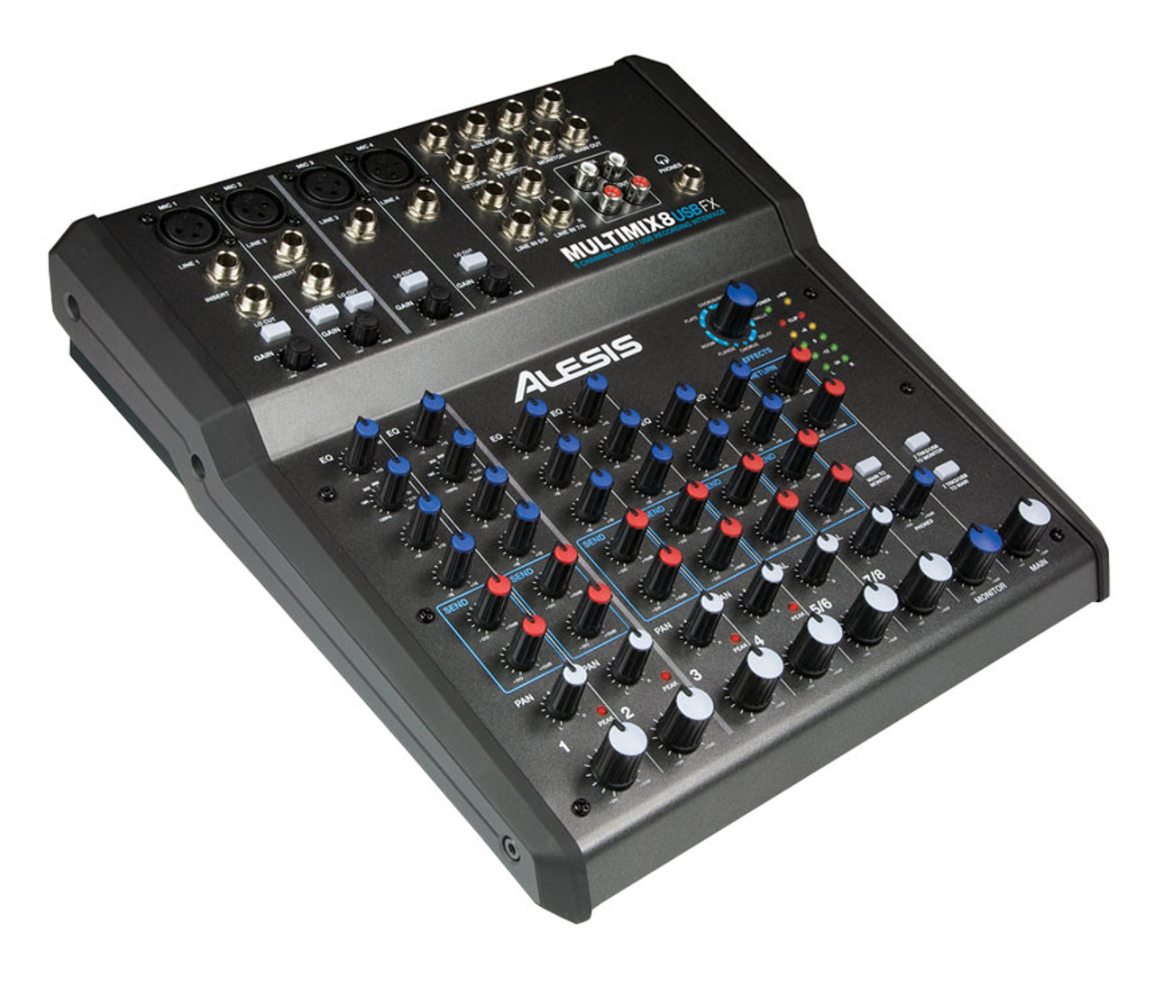 alesis multimix 8 line 8-channel stereo line mixer