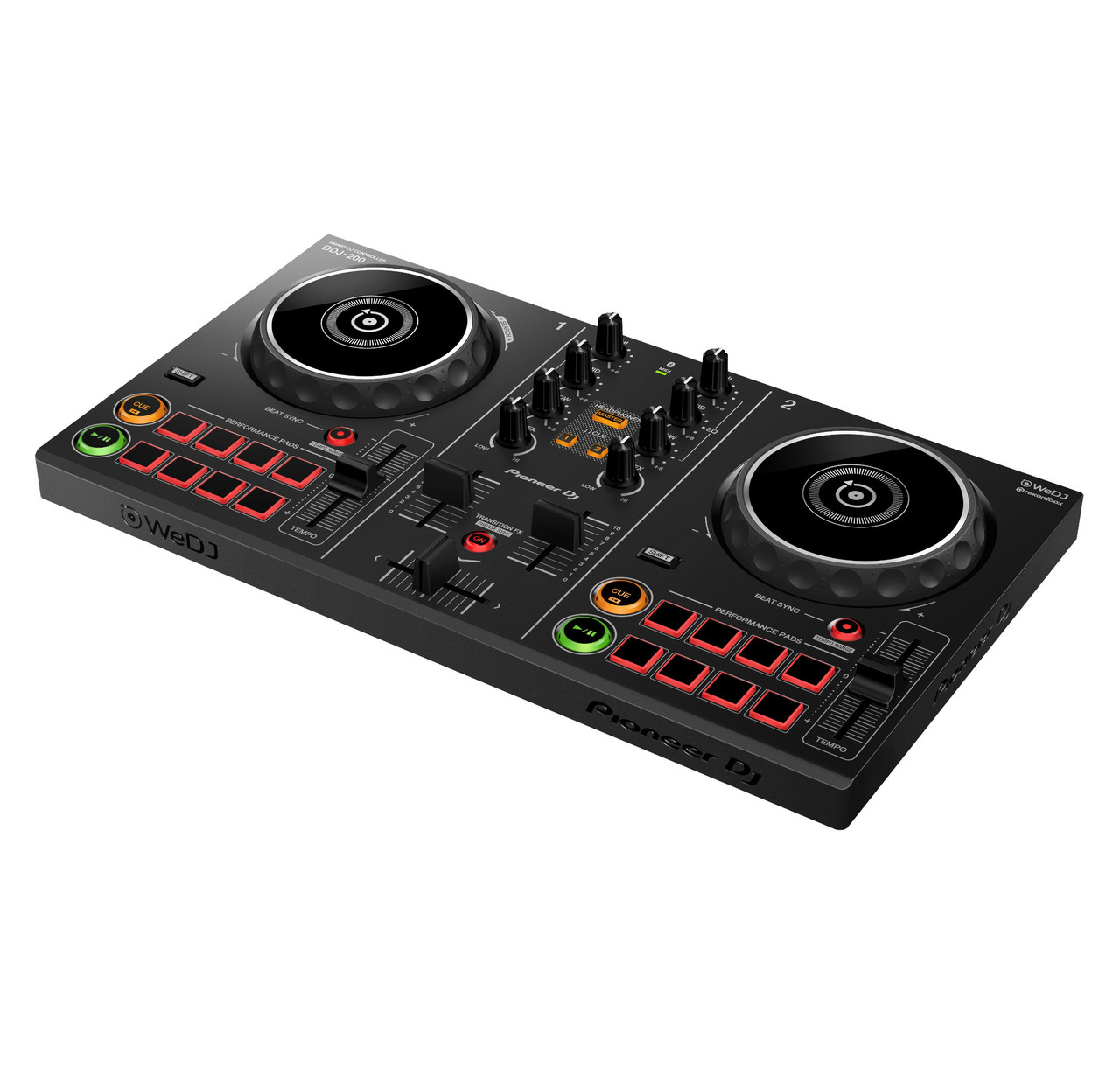 Pioneer DDJ-200 Controller with Samson Microphone & Case