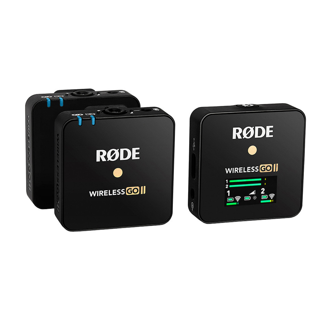 Rode Wireless GO II Compact Mic System w/2x Tx,w/Turnstile Audio TASL500  Lav Mic WIGOII LAV2