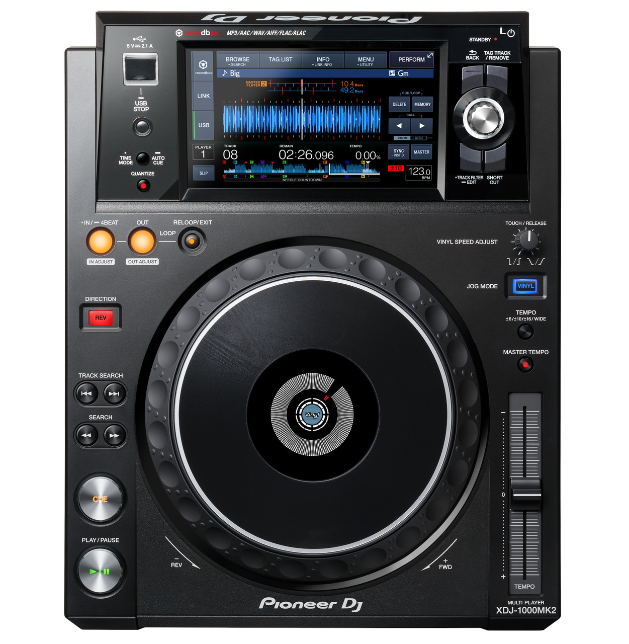 Pioneer DJ XDJ-1000MK2 Performance DJ Multi-Player - Sound